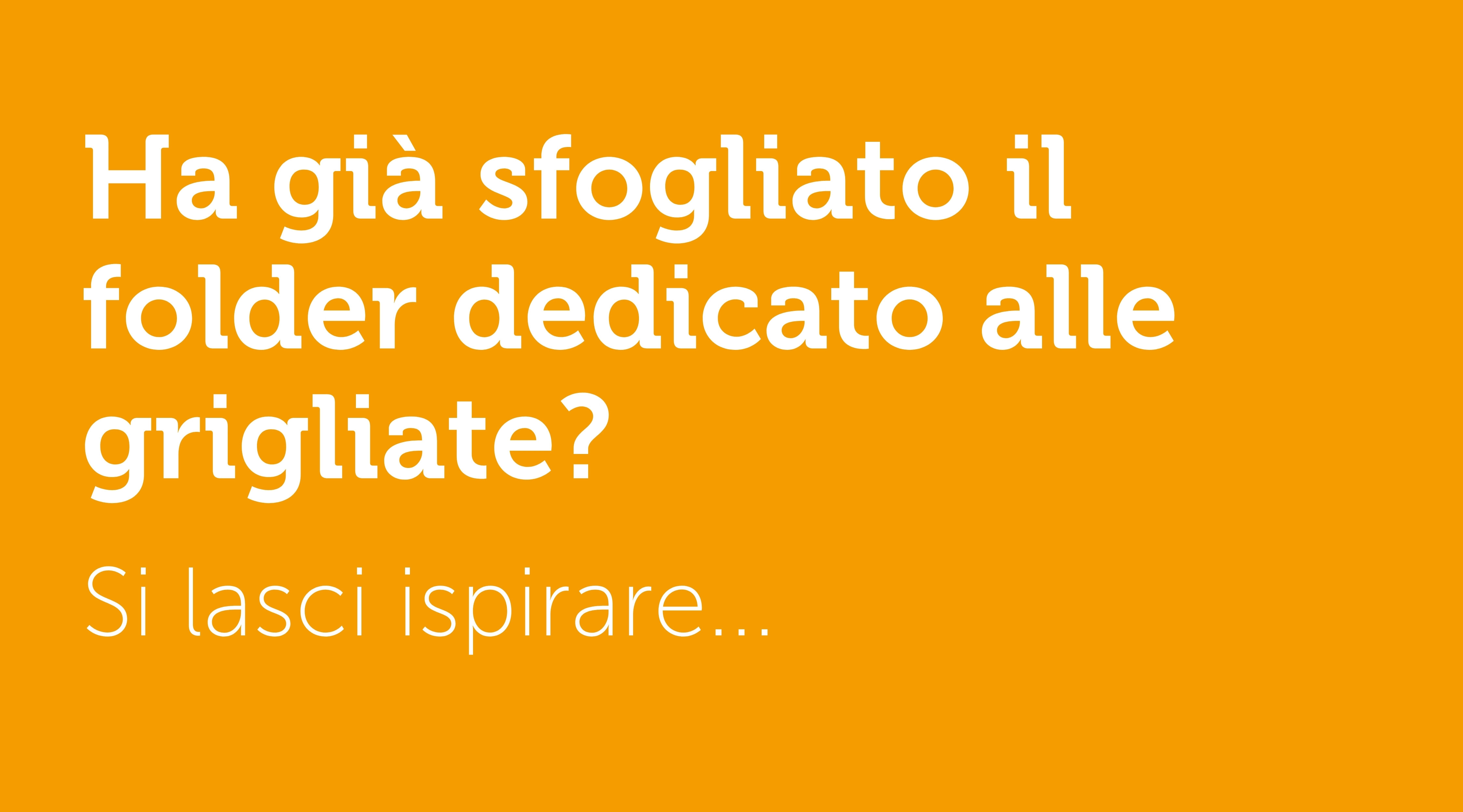 Scopra il folder dedicato alle grigliate 2025